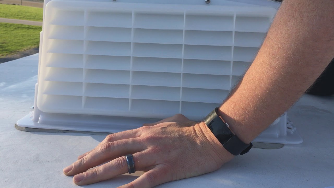 RV vent cover install