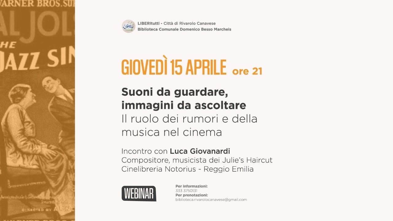 LIBERitutti Webinar - Suoni da guardare, immagini da ascoltare