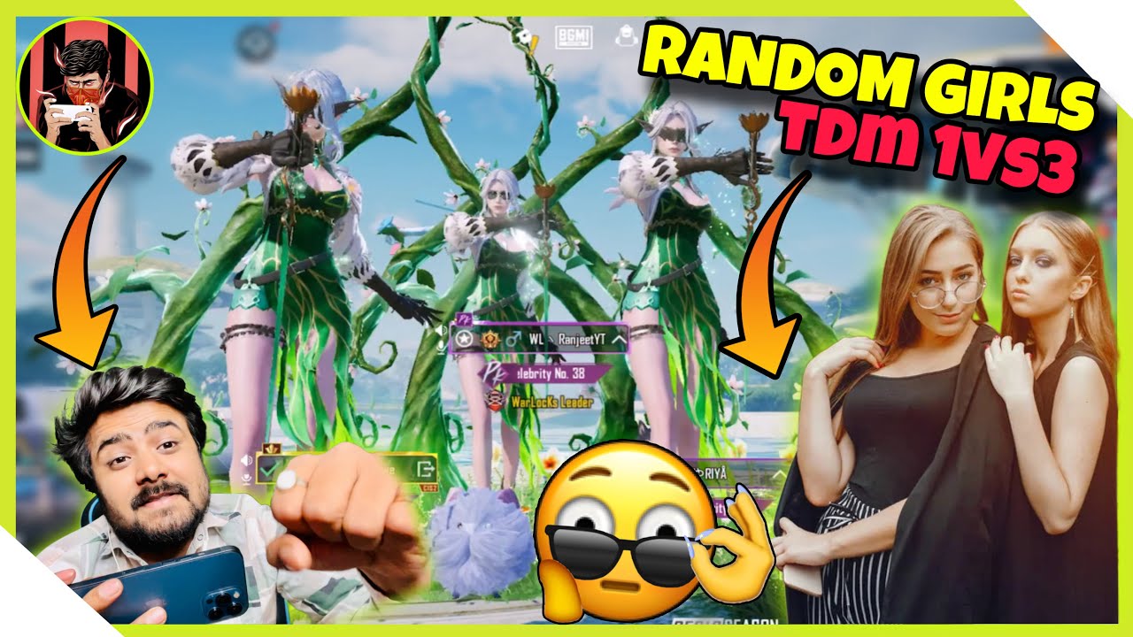 Random Girl Challenge Me 1vs3 TDM in Front Of His Boyfriend She Got Shocked😳 After Losing Challenge