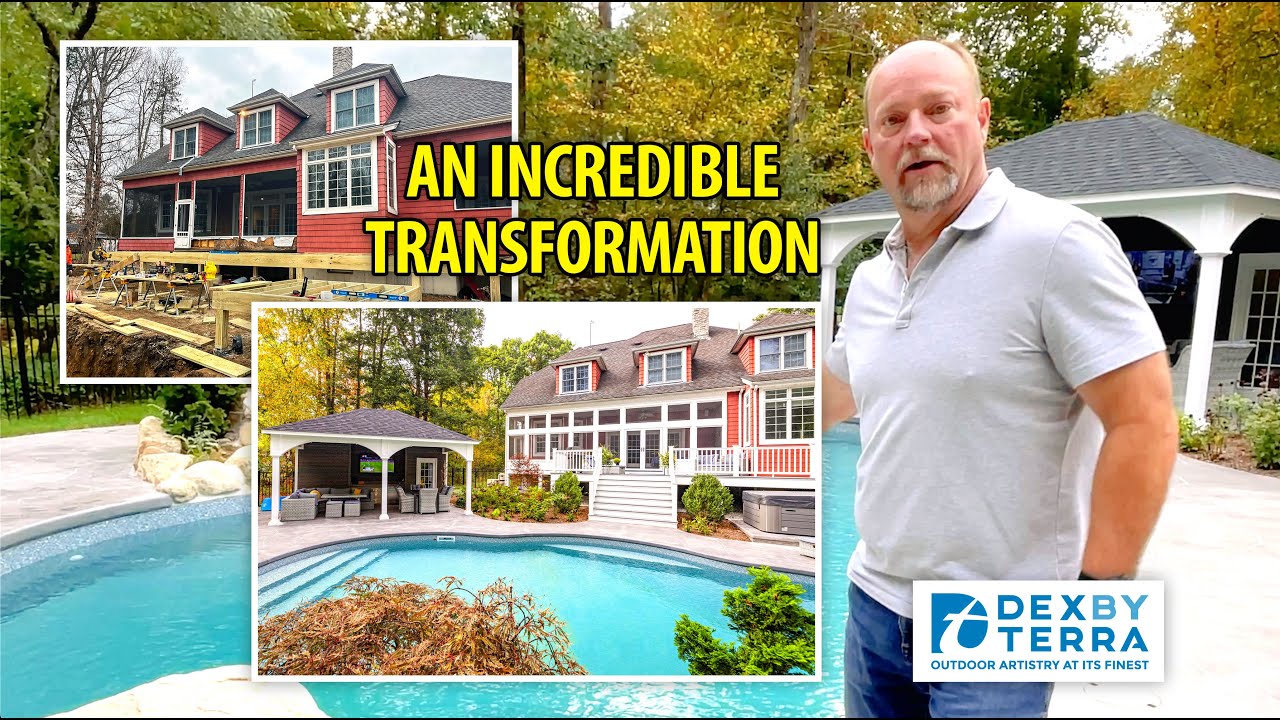 Backyard Transformation Tour with Our Designer Sean | Trex Deck, Pool Pavilion & More