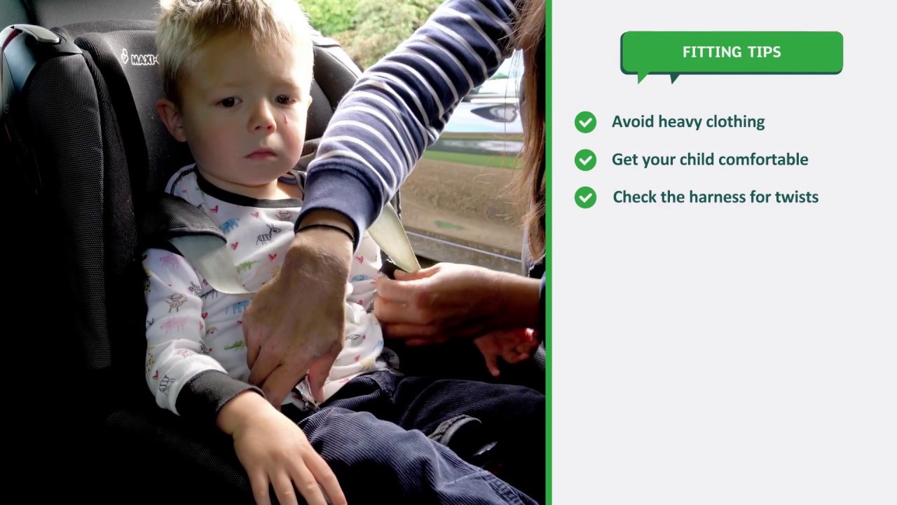 How do I fit forward facing car seats with a seat belt?