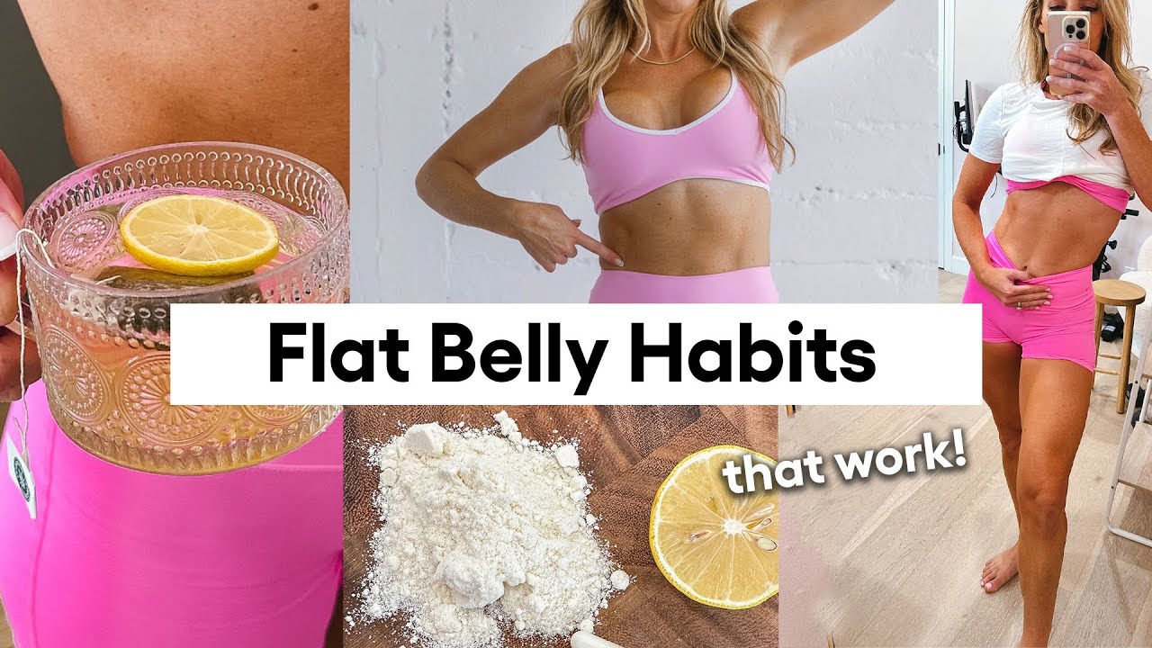5 habits to get a flat belly without dieting