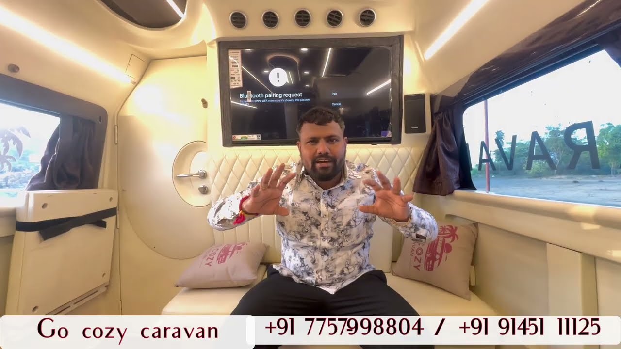 Details About Go Cozy Caravan Rent , Facilities, Seating Capacity 🏕️# viralvideo#camping#caravan ￼