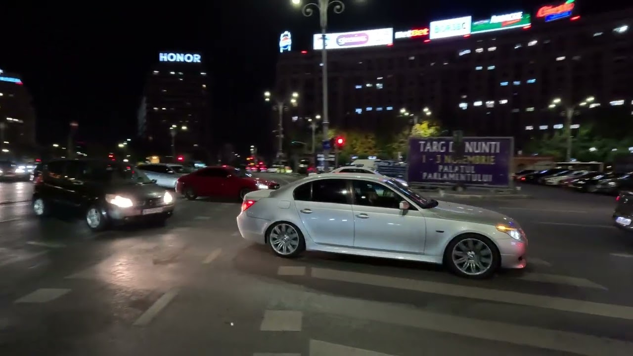 Walking in Bucharest [4K POV] - Government Square - City Center [Spatial Audio]