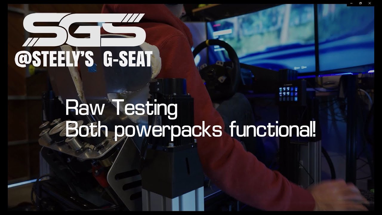 Bottom powerpack working, first test in Dirt Rally 2.0