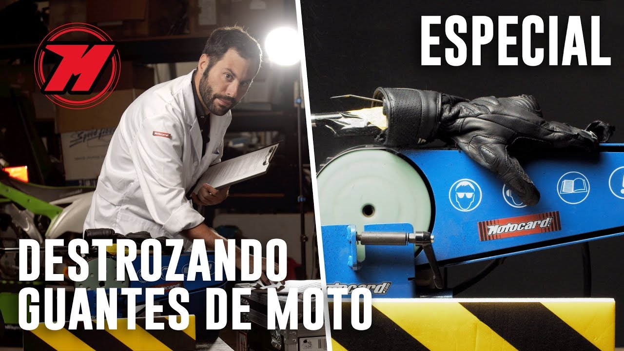 Prueba de resistencia de GUANTES DE MOTO DEFINITIVA. ¿Cuánto dura la palma? La lijamos