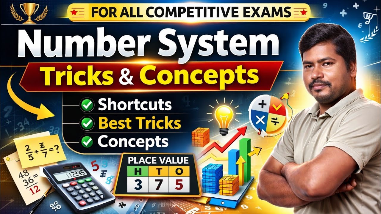 Basic || Number system | tricks & Concepts by Lakhan sir All compatitive exams #rrb #sscgd #army 