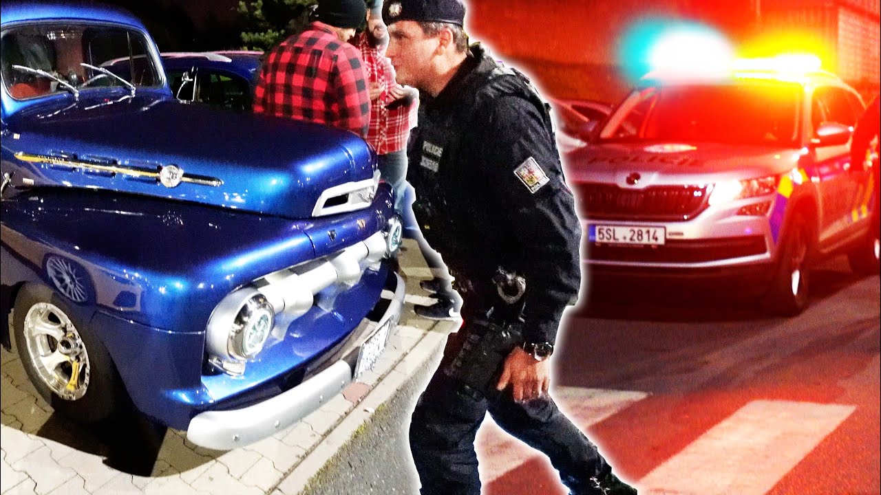 Sraz vytuněn&yacute;ch aut v Ř&iacute;čanech? | Sk&aacute;kaj&iacute;c&iacute; Mercedes a Policie!
