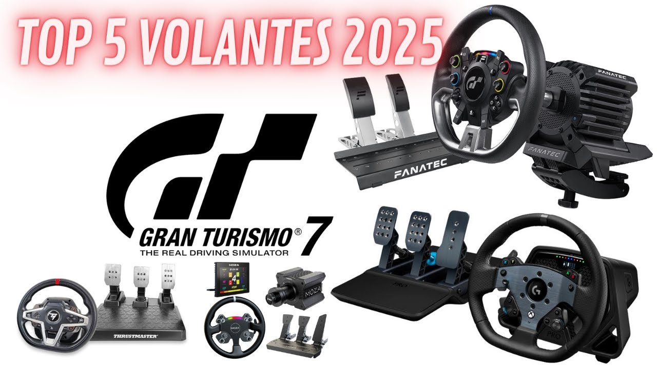 🎮 TOP 5 VOLANTES SIM RACING 2025 | ¿CUÁL ES EL MEJOR PARA TI? 🏆