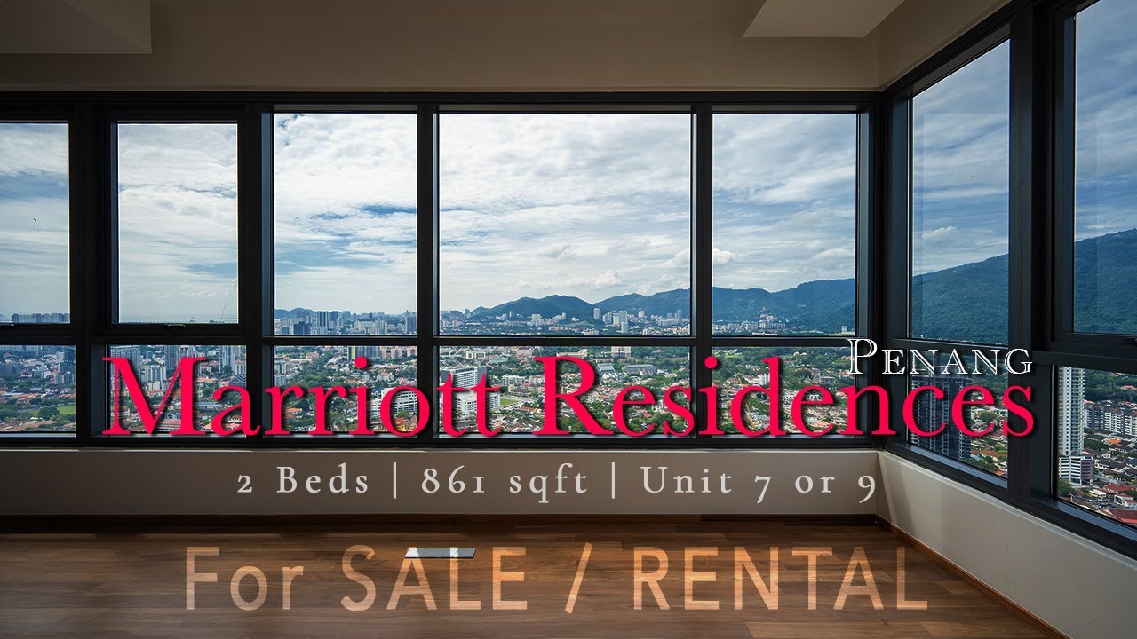 Marriott Residences Penang - 2 Beds with 861 sqft For Sale and Rent