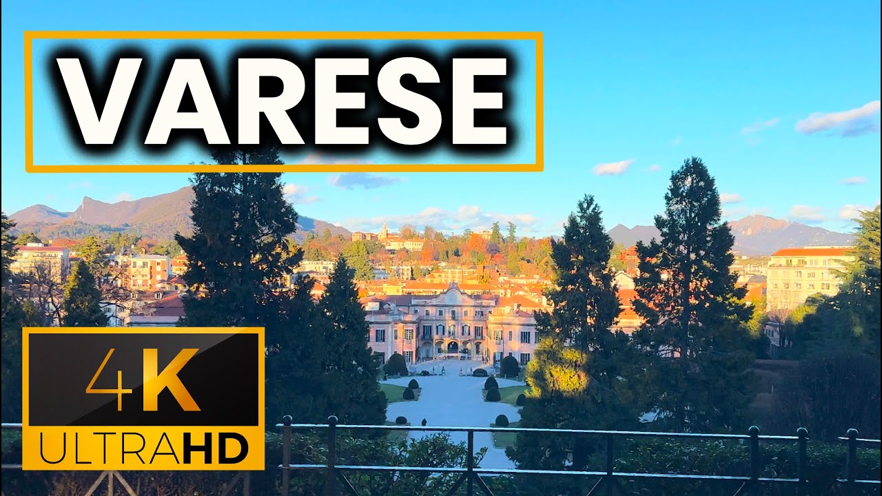 VARESE 🇮🇹 | Walking Tour - 4K60fps