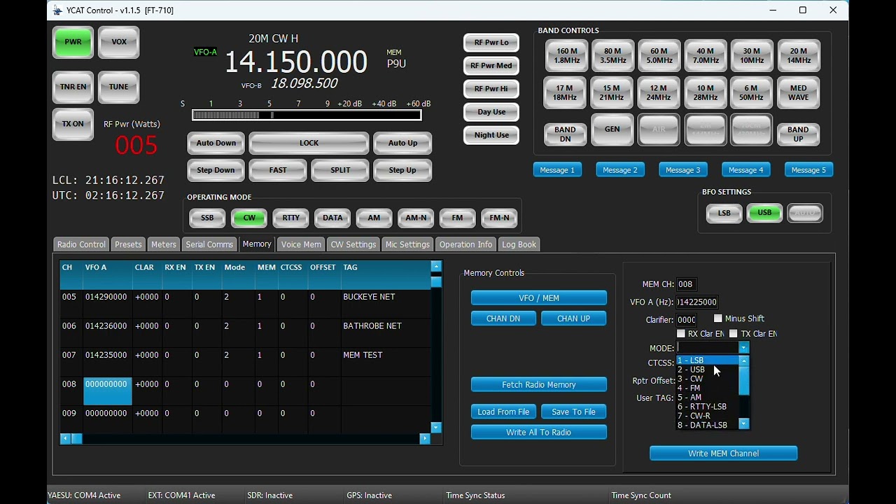 20230405   YCAT v1.1.5 with latest FT710 Memory Read and Write