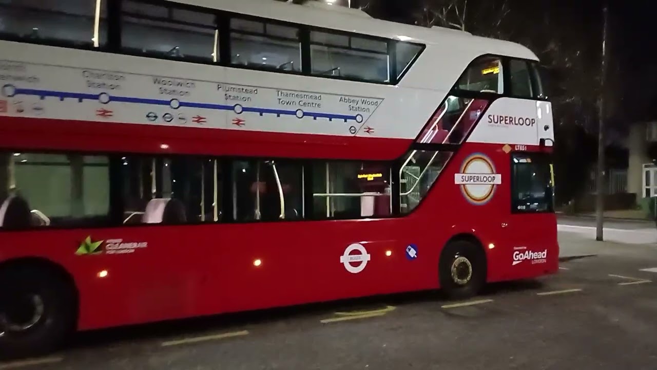 (First Day & New Superloop Route) GAL LT851 LTZ1851 Route SL11 at Abbey Wood Station - 24/01/2026