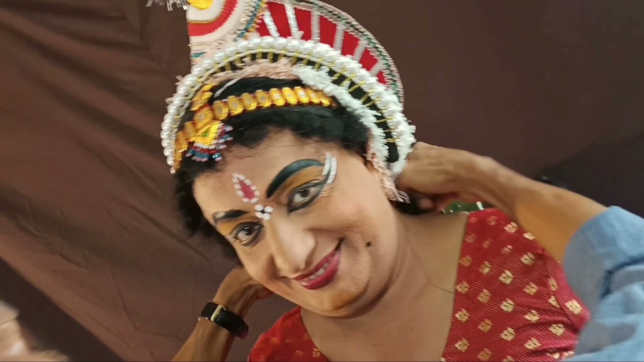 Yakshagana Stree Vesha by Yakshadegula | Sudarshana Urala | Make up and Costume | Transformation