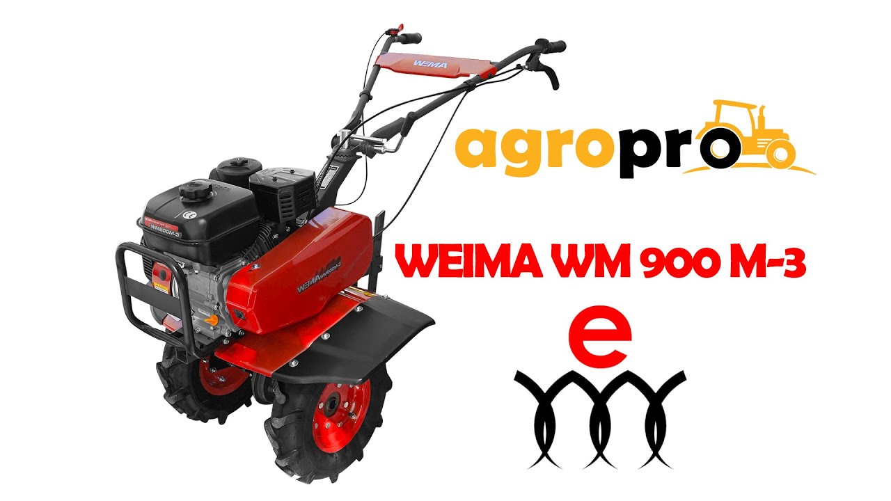 Motosapa WEIMA WM 900 M-3, montaj, pornire, proba, AgroPro