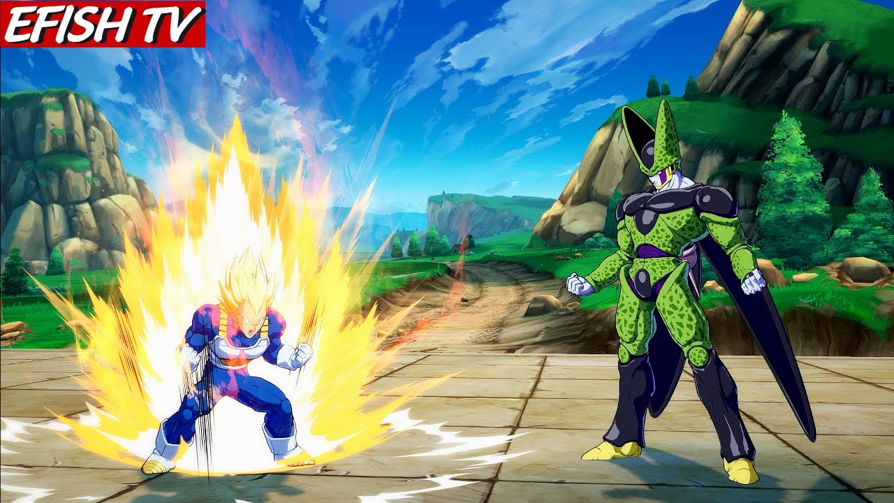 Super Saiyan Vegeta & Goku vs Cell & Frieza (Hardest AI) - Dragon Ball FighterZ