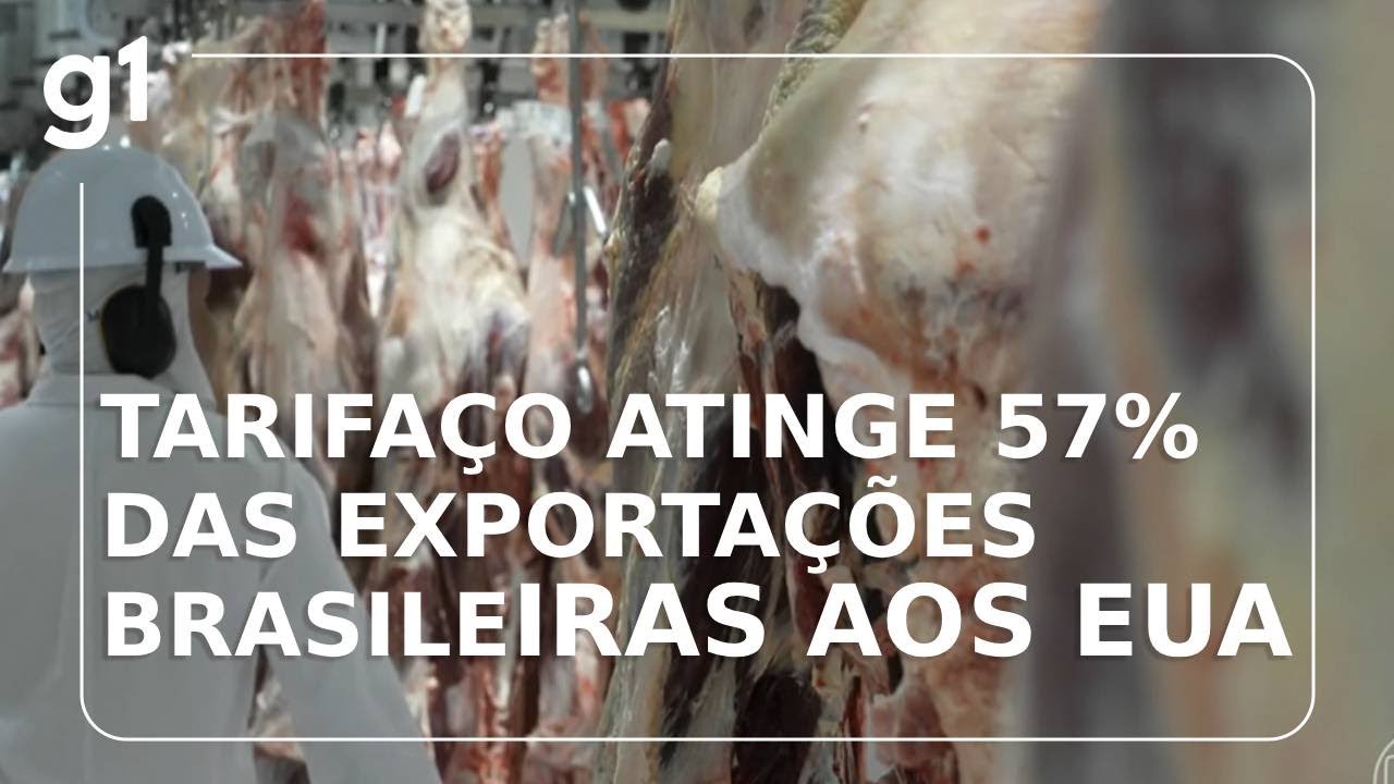 Tarifaço ainda atinge 57% das exportações brasileiras aos EUA