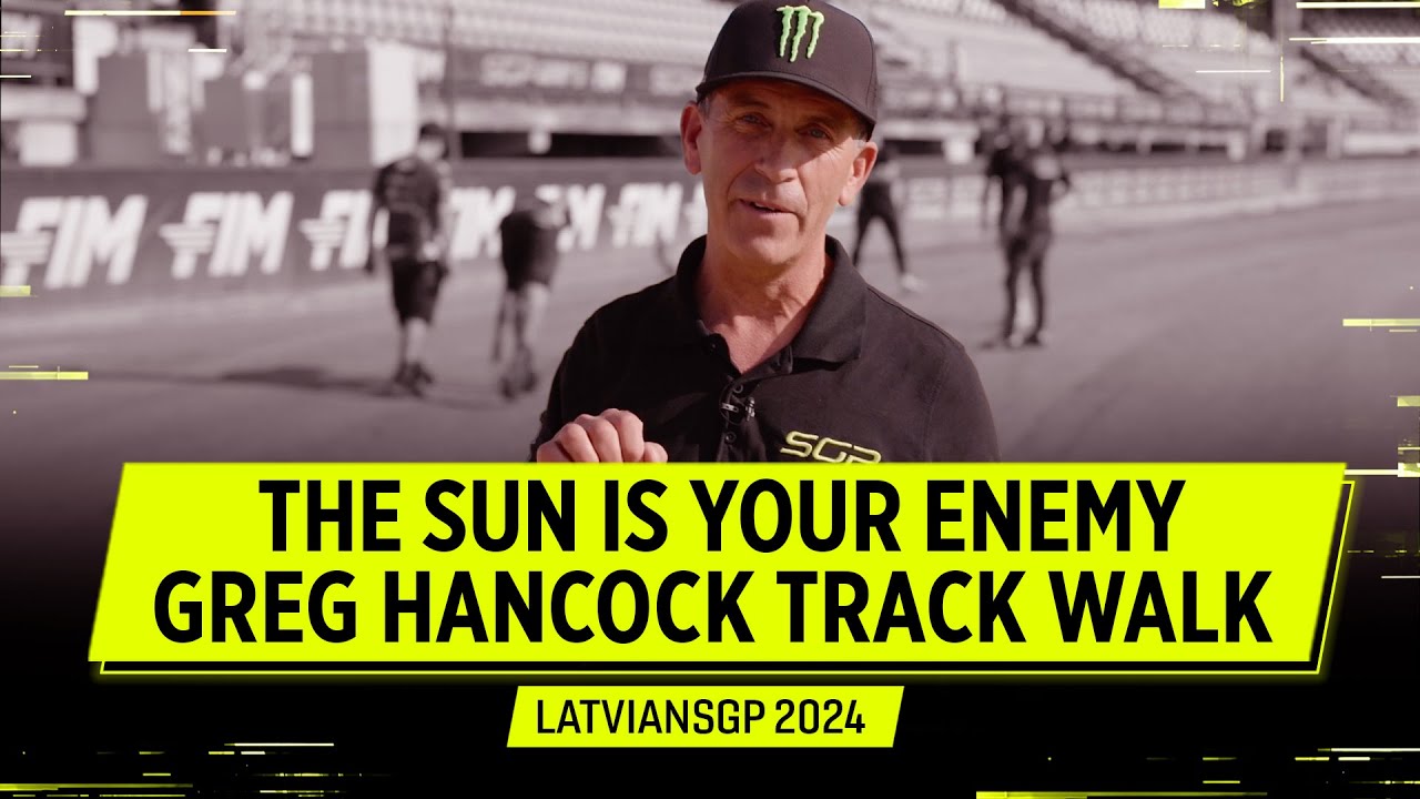Tough conditions for tough riders! 👊 Greg Hancock Track Walk #LatvianSGP | FIM Speedway Grand Prix
