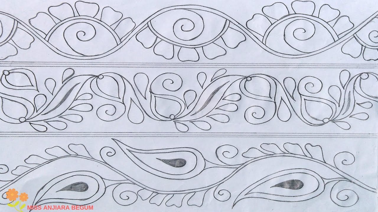 Nakshi kantha drawing design-44,How to Nokshi katha,নকশী কাথার ডিজাইন, नोक्षी कथा डिजाइन
