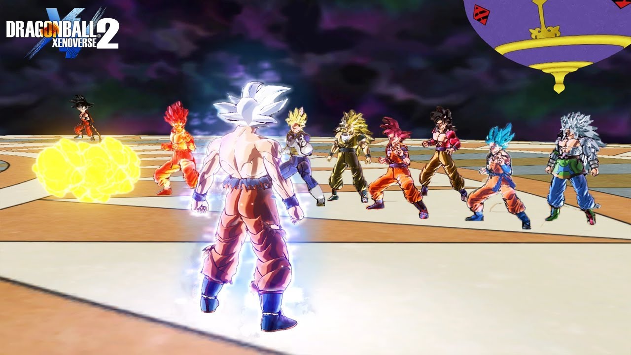 Mastered UI Goku vs All Goku's Transformations - DragonBall Xenoverse 2