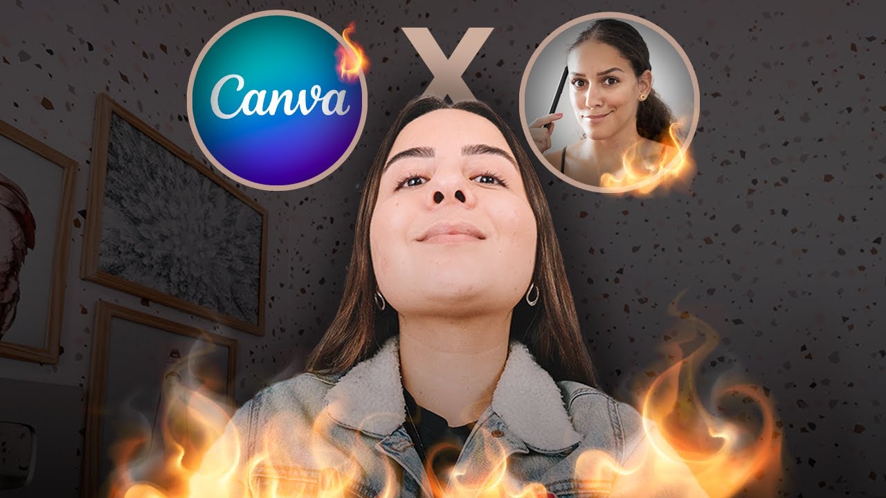 DESAFIEI MINHA DESIGNER A FAZER UMA THUMBNAIL NO CANVA! Passo A Passo Para Thumbnail E GIF No Canva