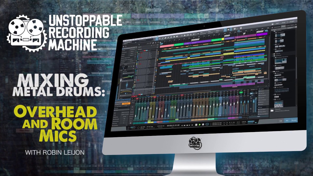 Mixing metal drums: ROOMS & OVERHEADS