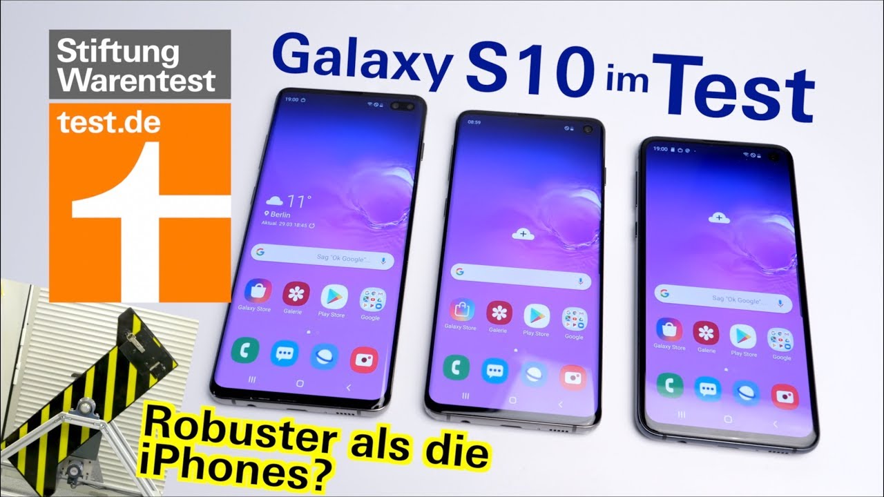 Test Samsung Galaxy S10: Wie gut sind S10+, S10 und S10e? Falltest & Vergleich zu Note 9 & iPhone XS