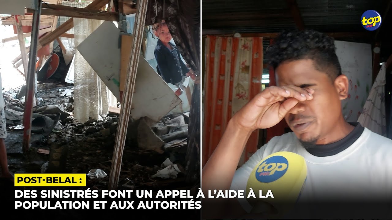 Post-Belal : des sinistrés font un appel à l’aide à la population et aux autorités