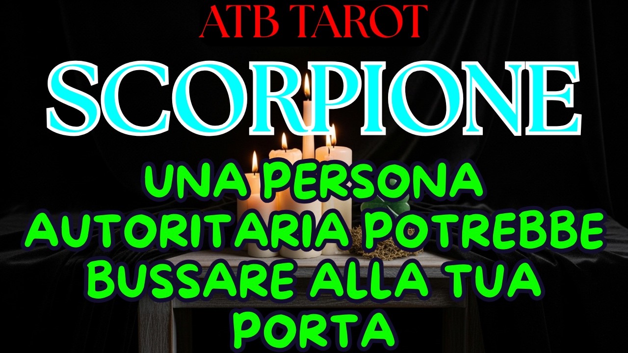 SCORPIONE: Qualcuno Arriva Con Un Invito E Un Regalo… Un Incontro Sorprendente Ti Aspetta