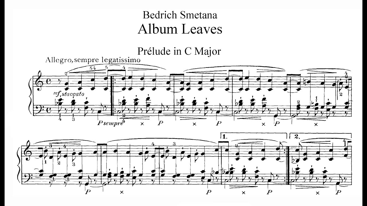 Bedřich Smetana - 6 Album Leaves, Op.2 (Čechová)