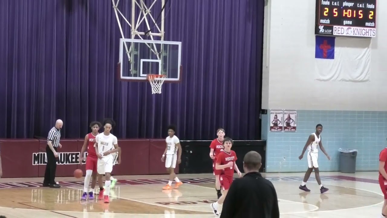 JV1 Boys Basketball: South Milwaukee Rockets VS Milwaukee Lutheran Red Knights