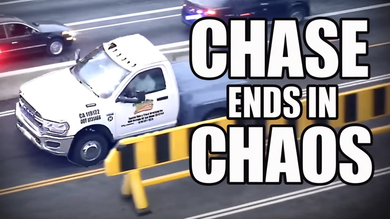 Driver Hijacks Truck and Crashes Into Innocent Cars on Hollywood Freeway