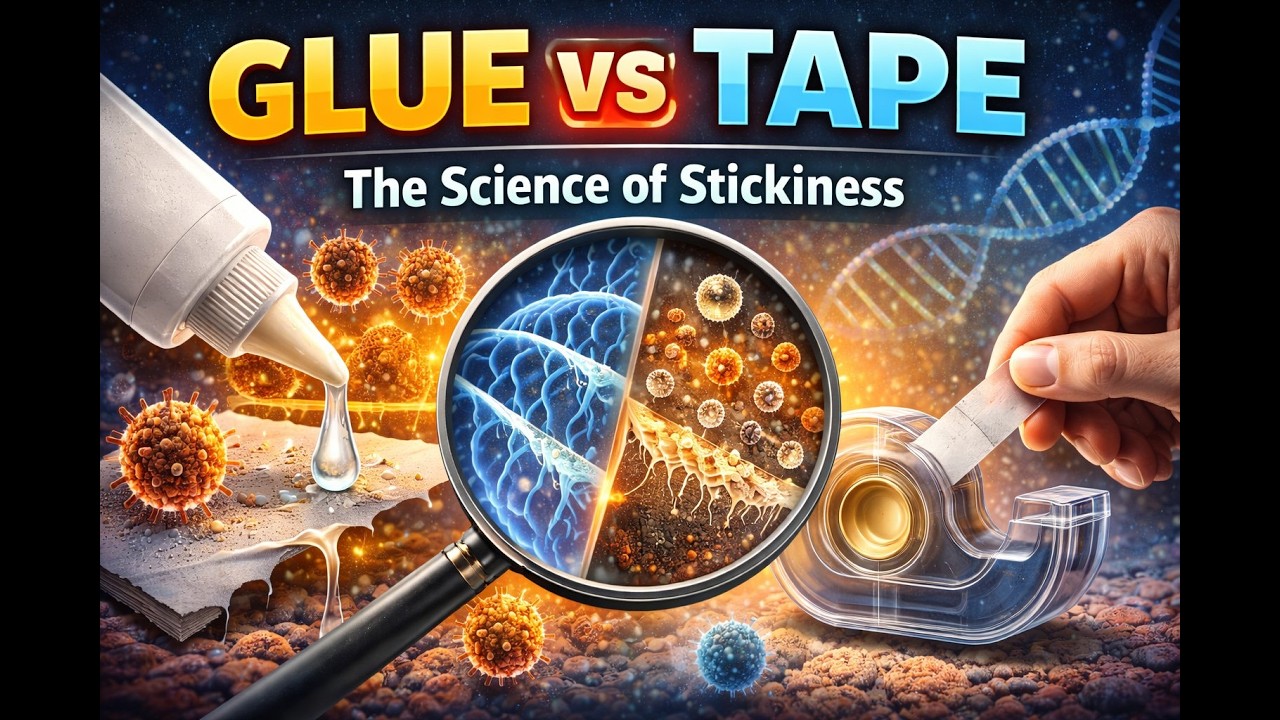 Glue vs Tape — The Science of Stickiness