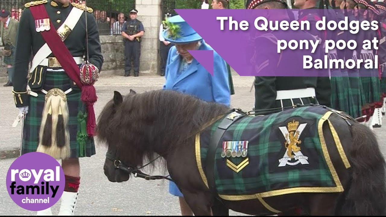Queen dodges pony poo at Balmoral
