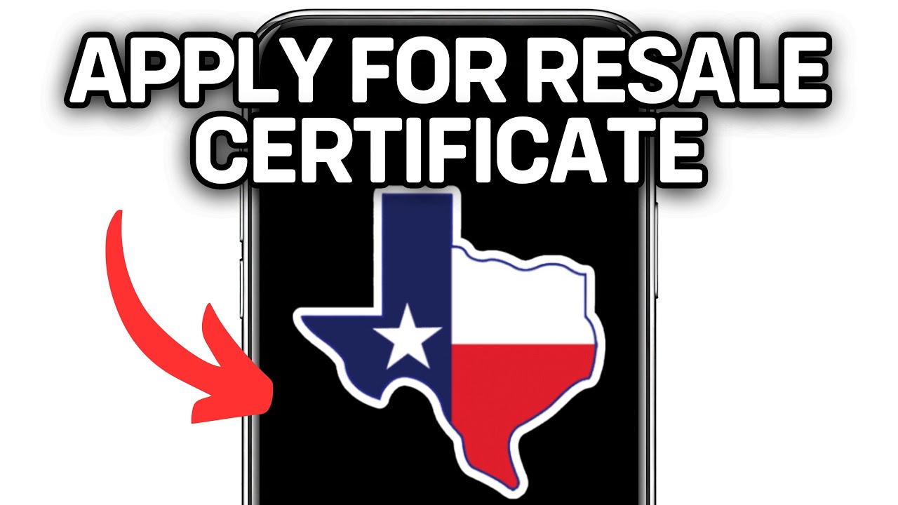 HOW TO APPLY FOR RESALE CERTIFICATE IN TEXAS 2025! (FULL GUIDE)