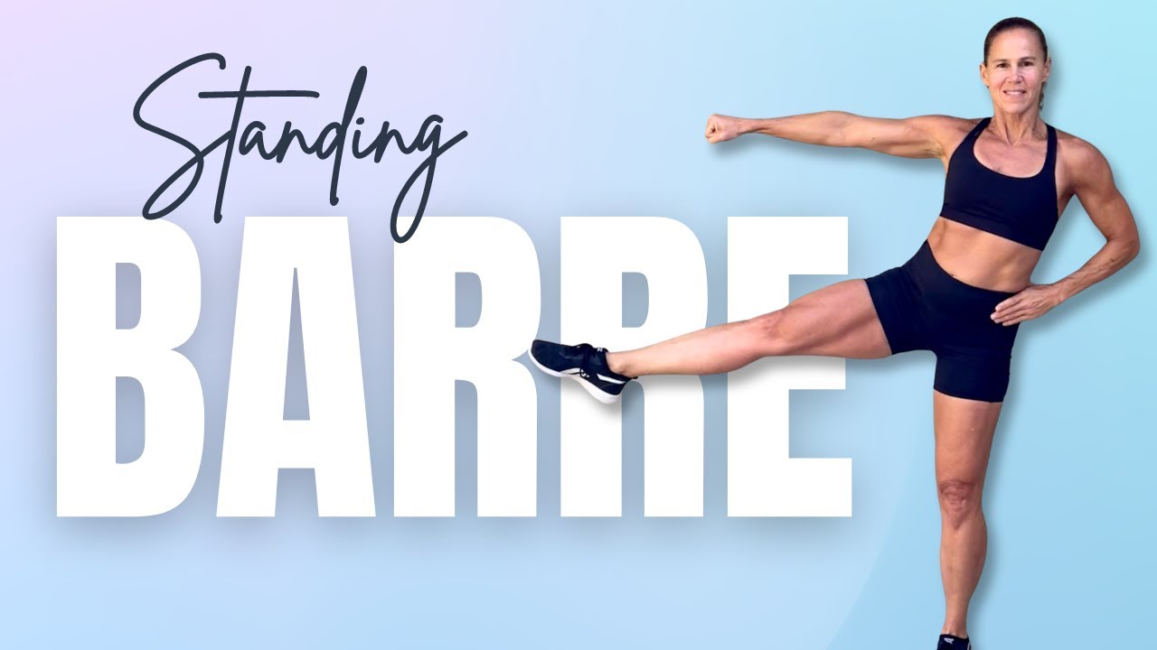 20 MIN STANDING BARRE LEGS | No Jumping Knee Friendly