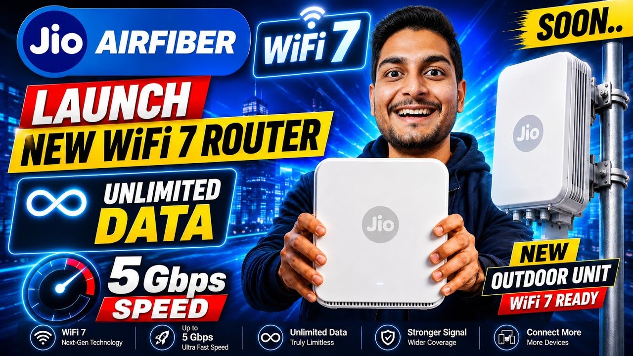 Jio Launch Next Gen Jio AirFiber | New Router Soon..  & Outdoor Unit Unlimited Data 