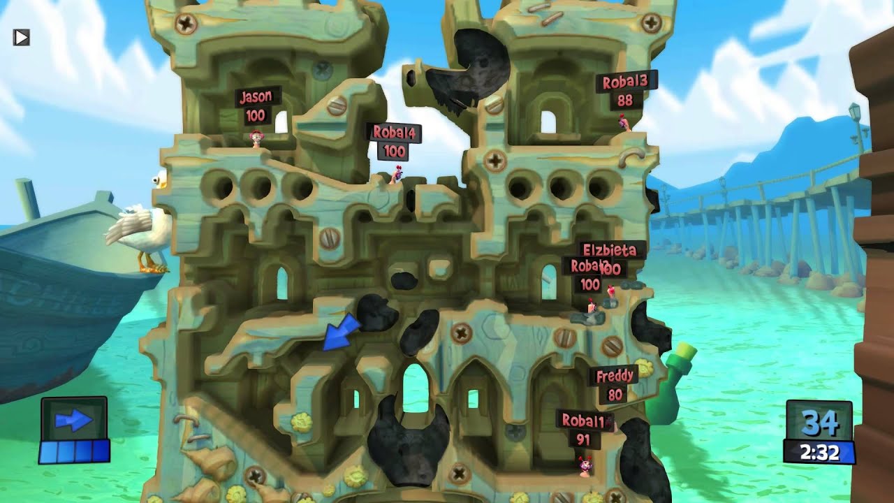 Worms Revolution #4 w/ Kina Młotka / Gameplay / 1080p / 60 FPS / Let's Play / PL / Zagrajmy w