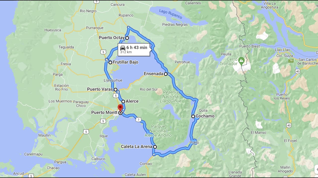 Vuelta por Puerto Montt - Puelo - Cochamó - Lago Llanquihue