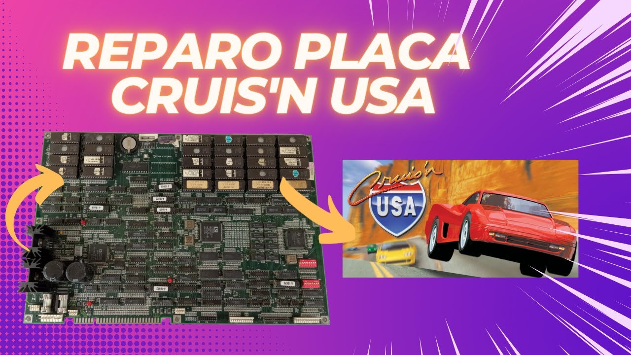 Conserto Placa Arcade Cruis'n USA