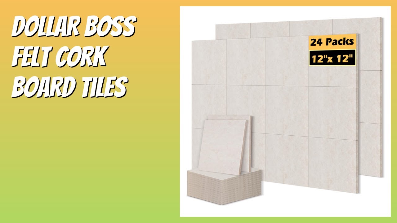 REVIEW (2026): DOLLAR BOSS Felt Cork Board Tiles. Features
