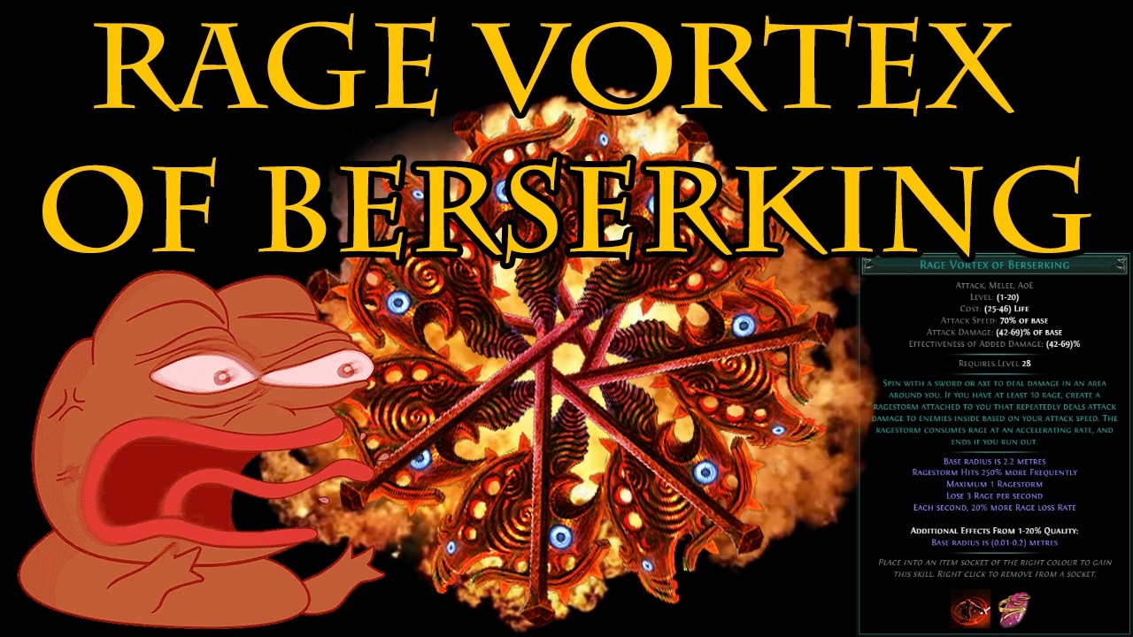 Path of Exile - Вихрь ярости Берсерка - Сборка Берсерка - Подходит для SSF - Лига Мираж