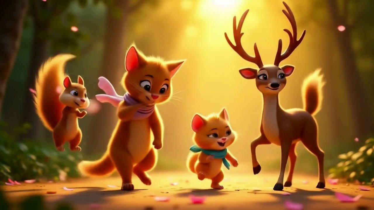 🐈 Kitten Ki Kahani | Hindi Story Rhyme for Kids | Emotional Jungle Adventure | माँ बच्ची की कहानी