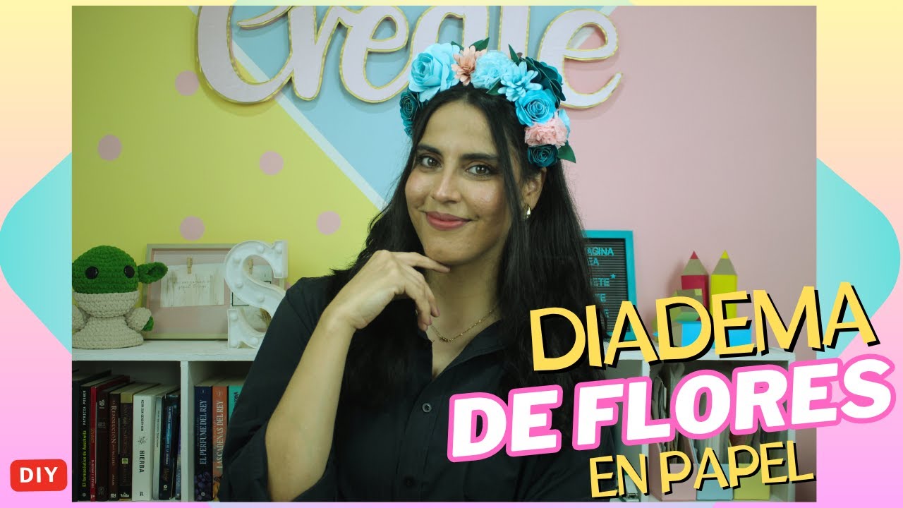 🌸✨COMO HACER UNA DIADEMA DE FLORES / PASO A PASO😍