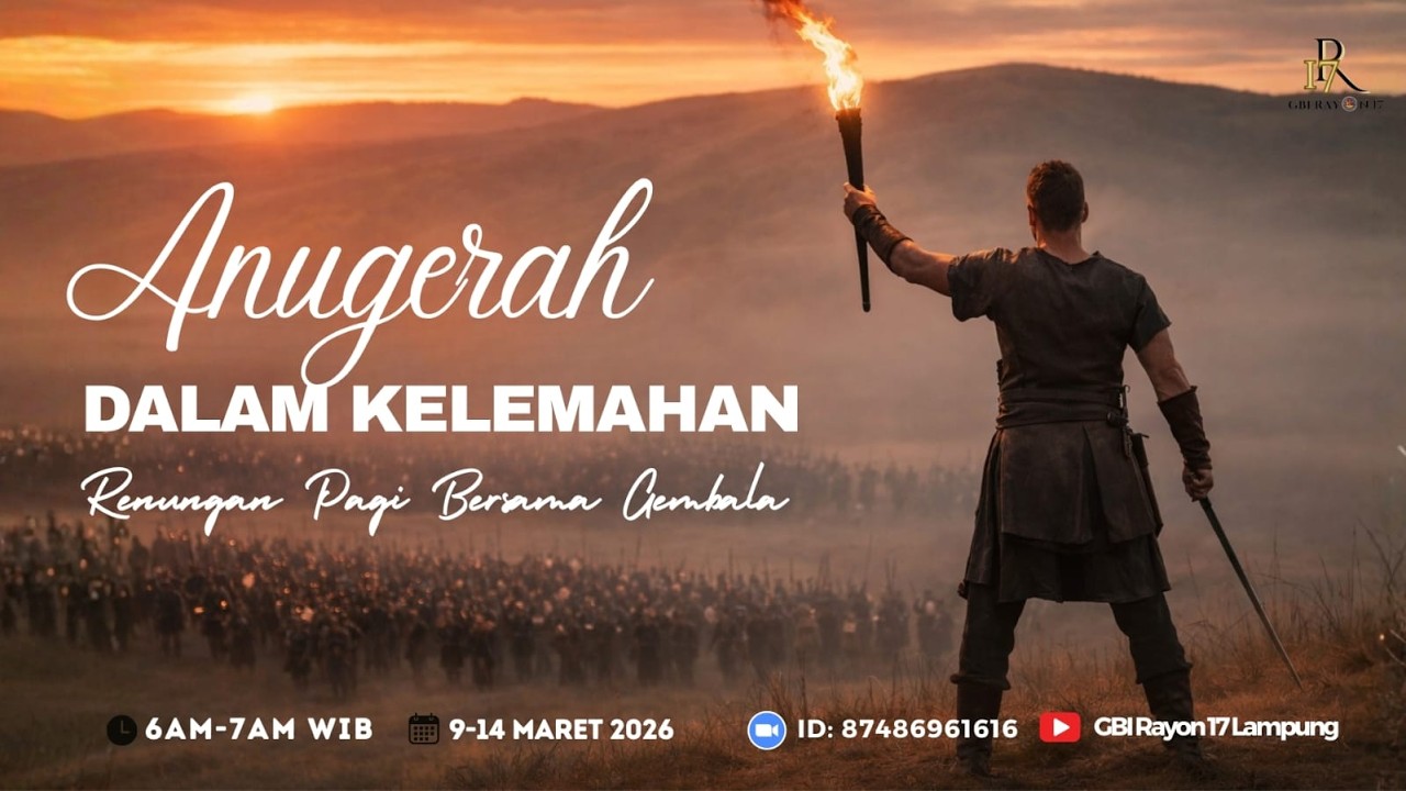 Renungan Gembala || Hari ke 1 || 09-03-26 || Anugerah Dalam Kelemahan || Ps. Budi Chayadi