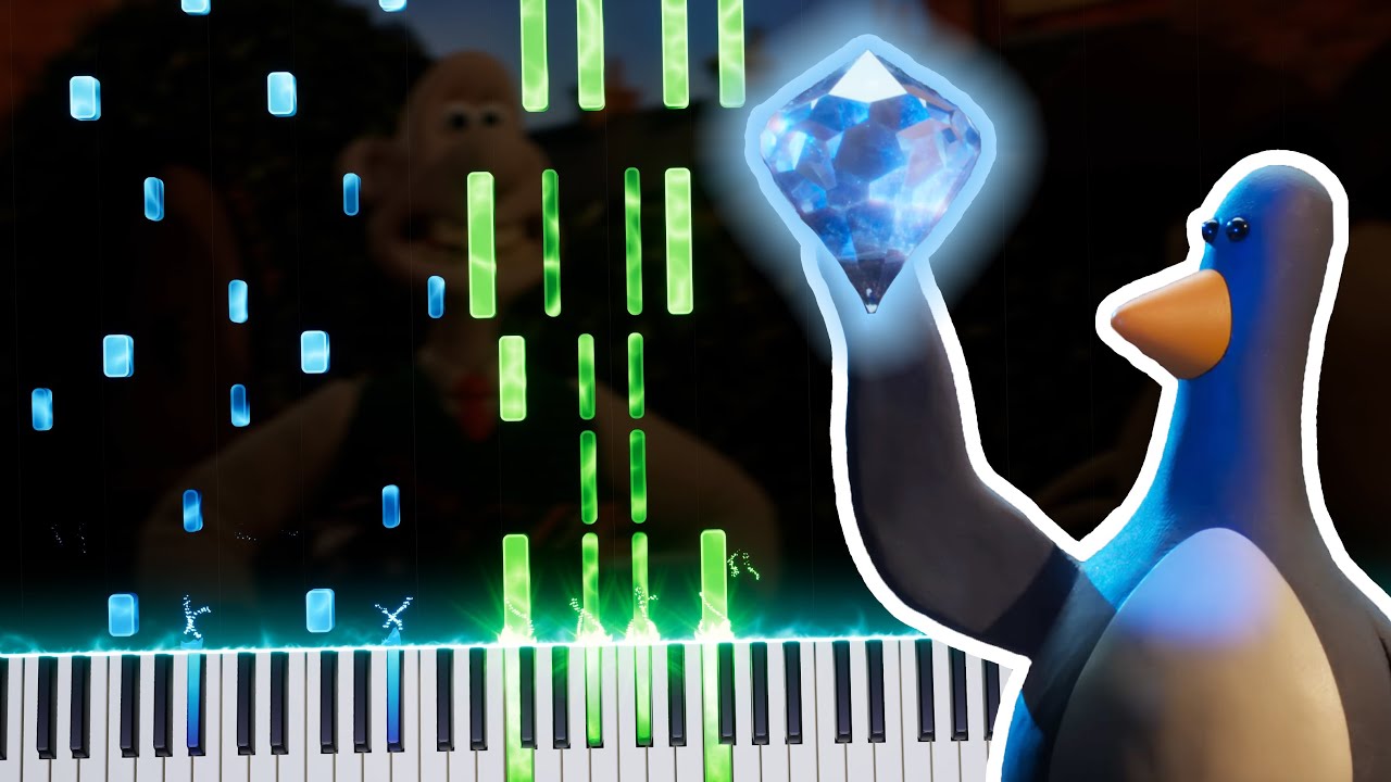 Wallace & Gromit: Vengeance Most Fowl (End Credits): Piano Tutorial