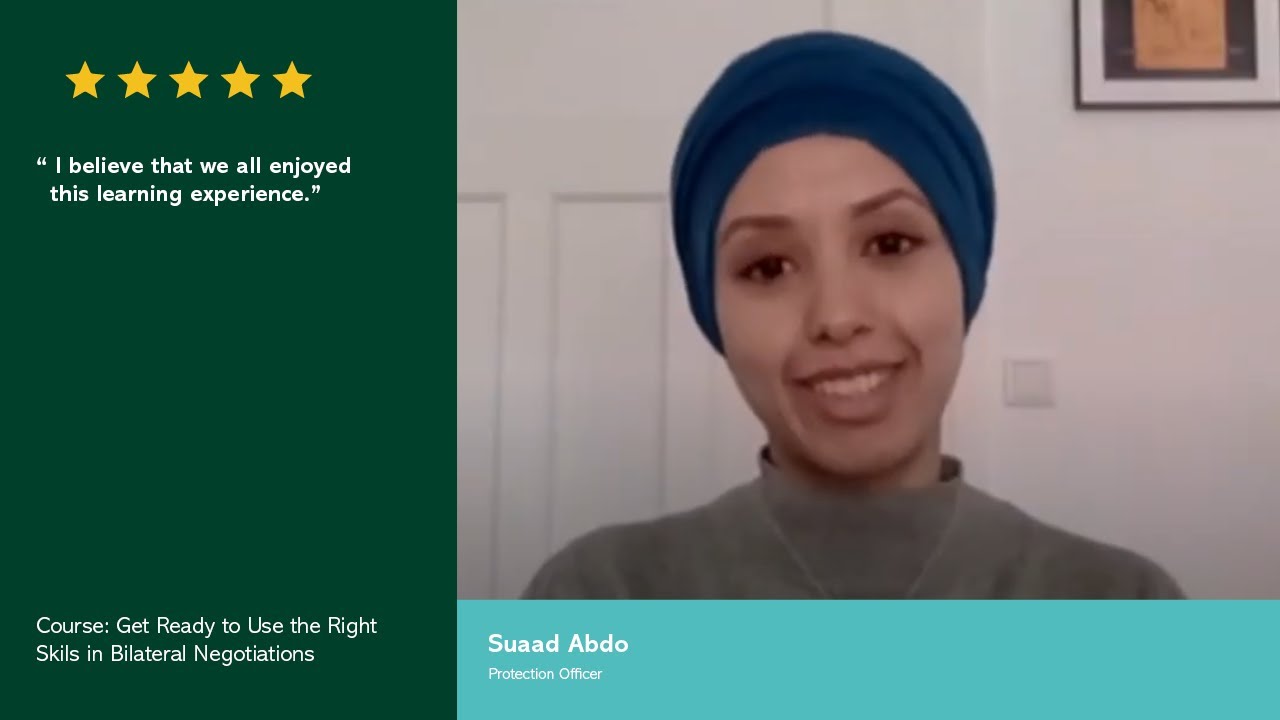 EIPA Testimonial Get Ready to Use the Right Skills in Bilateral Negotiations with Suaad Abdo