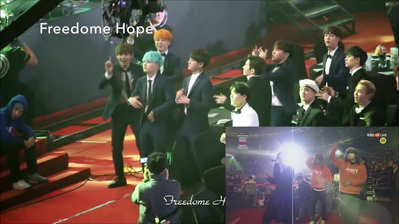 160114 BTS reaction to Rap Monster 