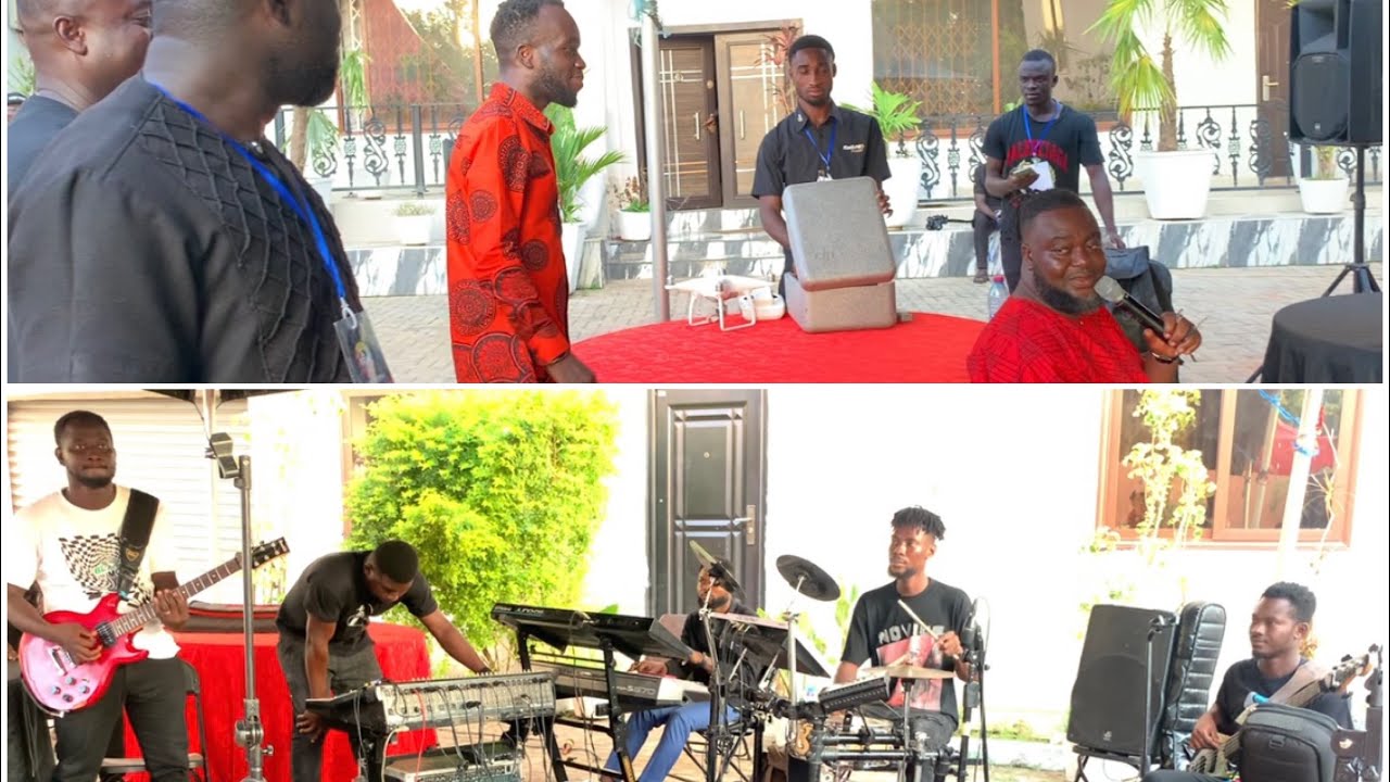 After Party💃@Akwaboah’s father’s funeral.Slow highlife jam🎤💯by the sankofa band.Akwaboa was shock