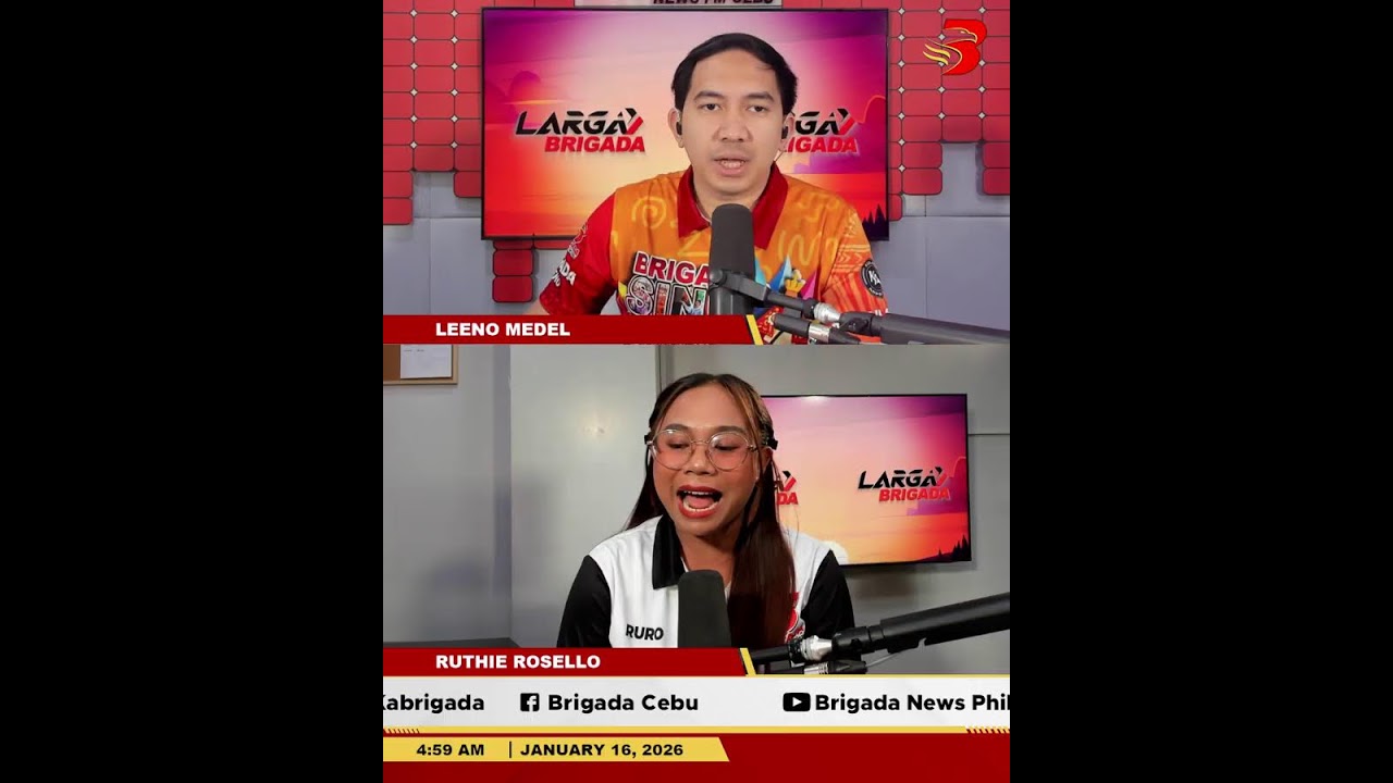 𝐋𝐀𝐑𝐆𝐀 𝐁𝐑𝐈𝐆𝐀𝐃𝐀 JANUARY 16, 2026 | FRIDAY 90.7 BRIGADA NEWS FM CEBU